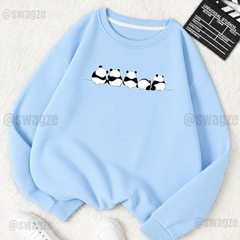 Fleece Sweatshirt ( pandas ) (SB03)