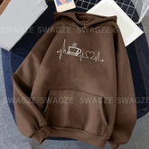 Fleece Hoodie ( coffee beat )
