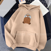 Fleece Hoodie ( cute grizz )