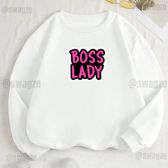 Fleece Sweatshirt ( boss lady )