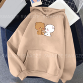 Fleece Hoodie ( cute bears )