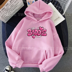Fleece Hoodie ( baddie ) (P03)