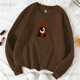 Fleece Sweatshirt ( blossom brown ) (BR04)