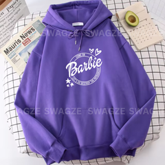 Fleece Hoodie ( barbie )