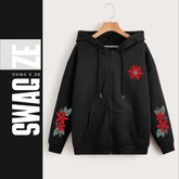 Zipper Hoodie Flower (B01)