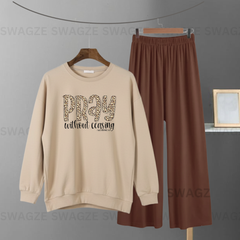 Winter Combo ( Pray ) with Brown Flapper Trouser