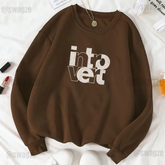 Fleece Sweatshirt ( introvert ) (BR011)