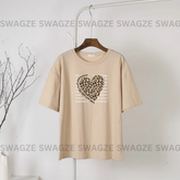 Cheetah heart Tee