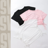 Drawstring Crop Tee (basic)