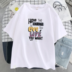 Have the courage .. Drop Tee