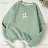 Fleece Sweatshirt ( butterfly beat )
