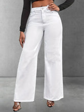 Wide leg Jeans (White)