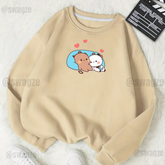 Fleece Sweatshirt ( loving bears )