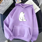 Fleece Hoodie ( ice panda )