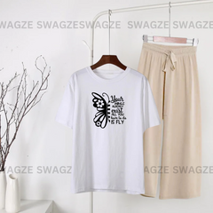Casual Combo (flywing) with beige flapper trouser