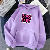 Fleece Hoodie ( boss lady )