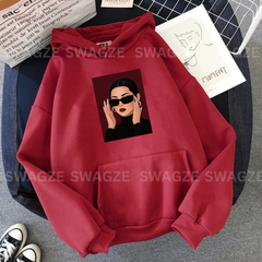Fleece Hoodie ( cool girl) (M04)