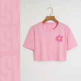 Pocket flower Crop Tee
