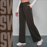 Wide leg Flapper Trouser ( BROWN )