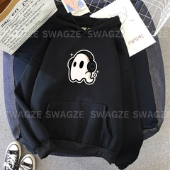 Fleece Hoodie ( Music Ghost ) (B04)