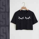 Sleepy eyes Crop Tee