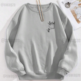 Fleece Sweatshirt ( hanging pandas )