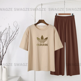 Casual Combo (adidas) with brown flapper trouser