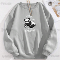 Fleece Sweatshirt ( sleeping panda )