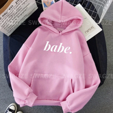 Fleece Hoodie ( babe )