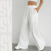 Wide leg Flapper Trouser ( WHITE )