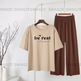 Casual Combo (be real not perfect) with brown flapper trouser