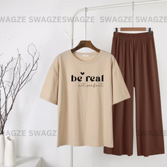 Casual Combo (be real not perfect) with brown flapper trouser