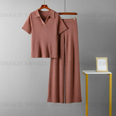 Rosewood Ribbed Co-Ord Set