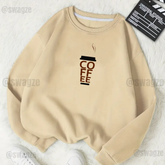 Fleece Sweatshirt ( coffee cup ) (C07)