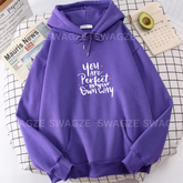 Fleece Hoodie ( you are perfect ) (DP04)