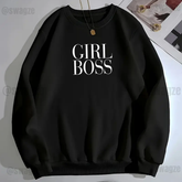 Fleece Sweatshirt ( girl boss )