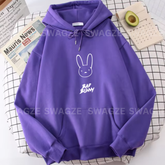 Fleece Hoodie ( bad bunny ) (DP02)