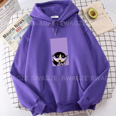 Fleece Hoodie ( Buttercup purple ) (DP01)