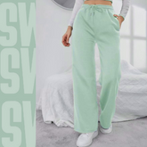 Wide leg Flapper Trouser ( Aqua Green )