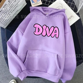 Fleece Hoodie ( diva ) (L02)