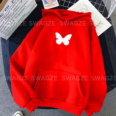 Fleece Hoodie ( butterfly ) (R04)
