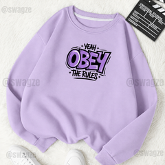 Fleece Sweatshirt ( OBEY ) (L02)