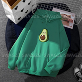 Fleece Hoodie ( avocado ) (G02)