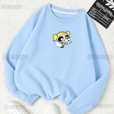 Fleece Sweatshirt ( bubbles with cat ) (SB02)