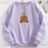 Fleece Sweatshirt ( cute grizz )