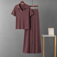 Rosewood Ribbed Co-Ord Set
