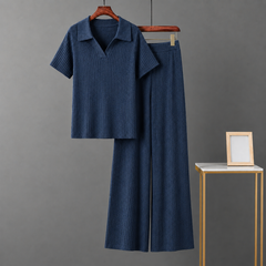 Midnight Navy Ribbed Co-Ord Set