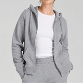 Light Grey Basic Zipper