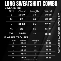 Long Fleece Sweatshirt Side Pocket with Beige Flapper Trouser (Wings BR02)