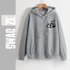 Zipper Hoodie Cute glasses panda (LH04)
